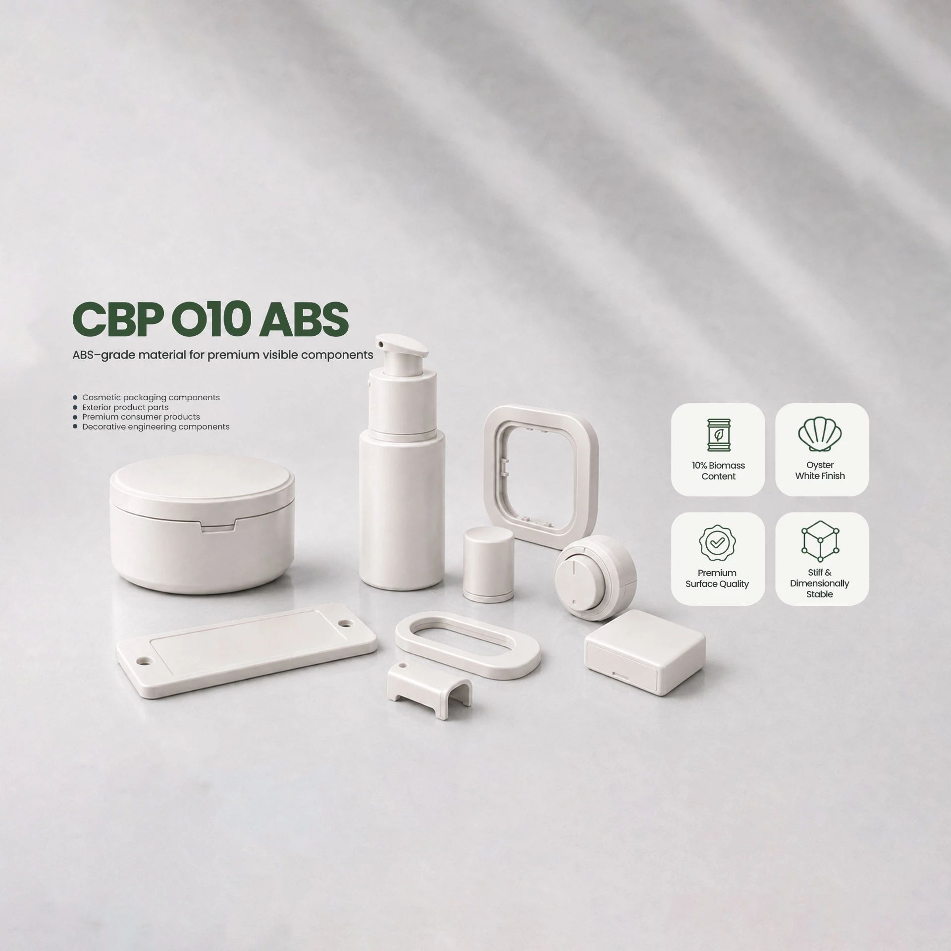 Eco Friendly Cosmetic packaging components